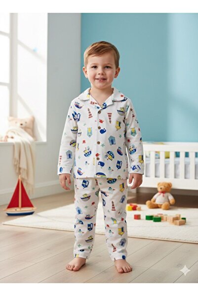 Bip Baby Printed Pajama Sets 2-3-4-5 Years Old 100% Cotton