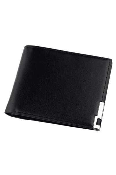CRM Slim men's wallet CRM, compact model, horizontal type, elegant design, small, black