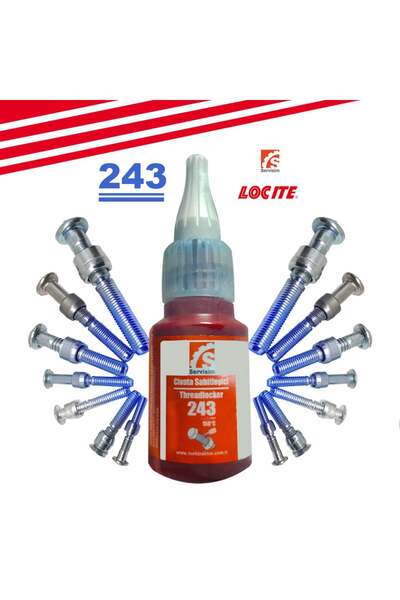 Servisim Cıvata Sabitleyici-S243 (10ML) Loctite SM00033