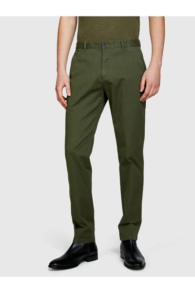 Sisley Men's Cotton Blend Slim Fit Chino Trousers 325P4Aihsf021-Sis35A