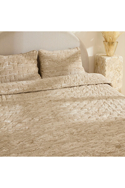 Karaca Home Clement Çift Kişilik Yatak Örtüsü Takımı Bej
