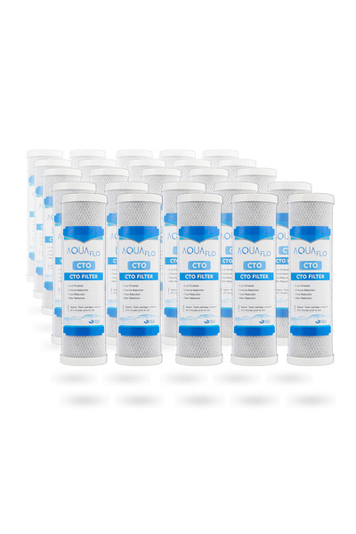 AQUAFLO Açık Kasa Cto Blok Karbon Filtre 25 Adet