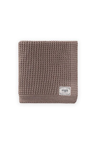 Cigit Thessaloniki Knit Blanket 80X100 (+/-5 cm) K Beige