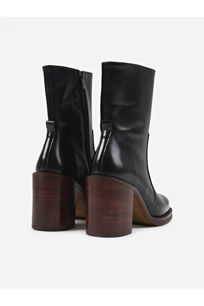 BRONX Women's Black Boots Natural Leather Nata-Liaa