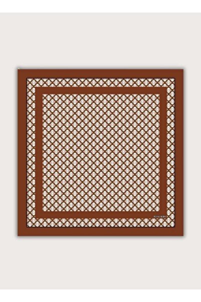 POZİTİF MRK Balance collection osmanli geometric patterned twill satin bag length scarf