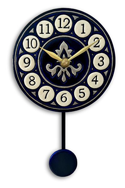 Tick Tack Clocks Retro - Gece Seramik Sarkaçlı Duvar Saati – El Yapımı Tasarım