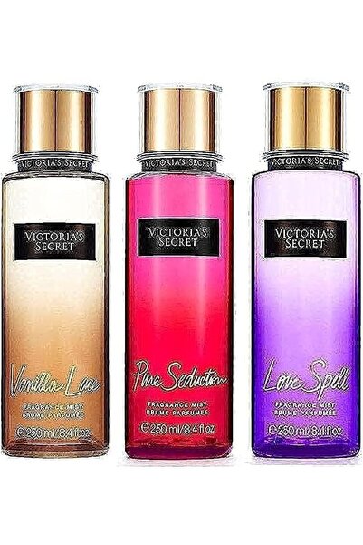 Victoria's Secret Women's 3-Piece Fragrance Set: Pure Seduction, Vanilla Kiss, Love Spell - 40 ml