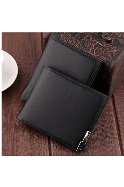 CRM Slim men's wallet CRM, compact model, horizontal type, elegant design, small, black