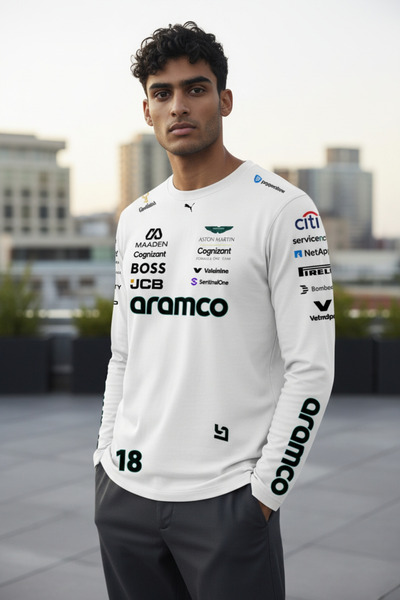 niceworkbynicehands Formula 1 Özel Tasarım Aston Martin Takım T-Shirt - Yarış Hayranları İçin Özel Seri