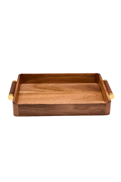 Bien Servi صينية مستطيلة أنيقة من خشب الأكاسيا