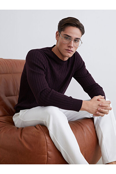 LC Waikiki Rmz Gi̇yi̇m Farkiyla Zero Roba Collar Men's Knitwear Sweater