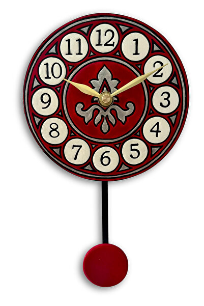 Tick Tack Clocks Retro Koleksiyonu Seramik Sarkaçlı Duvar Saati | El Yapımı V...