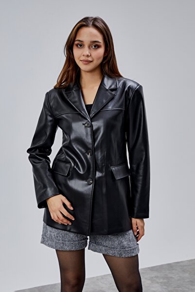 Bolivente Black Lined Leather Jacket