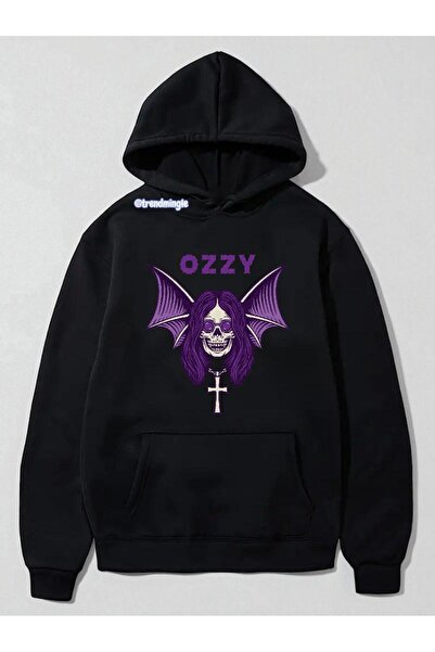 DEEFWEAR Сия Ози Озбърн Баскли Овърсайз Худи Унисекс Суитшърт-Trendmingle