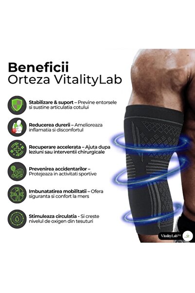 Vitality Lab Elbow Brace – Elbow Orthosis for Prevention and Treatment (Size XL)