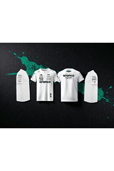 niceworkbynicehands Formula 1 Exclusive Design Aston Martin Team T-Shirt - Special Series for Racing Fans