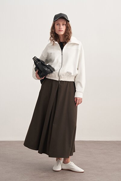 EBU Prive Γυναικείο Μπουφάν Interlock Bomber Ecru