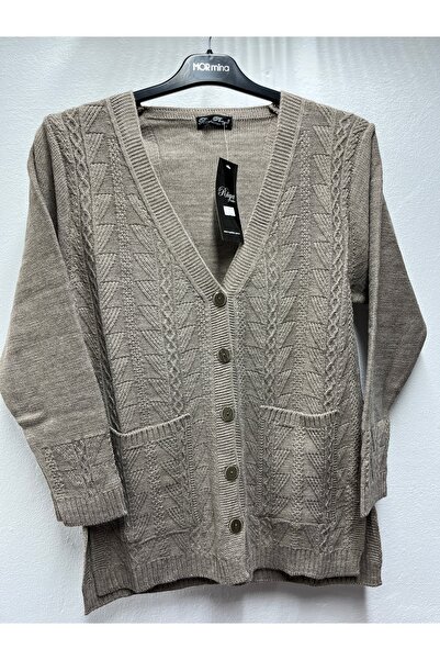 Rüya Hattuş Self-Patterned Mother's Jacket with Pockets