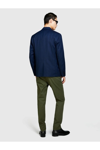 Sisley Men's Cotton Blend Slim Fit Chino Trousers 325P4Aihsf021-Sis35A