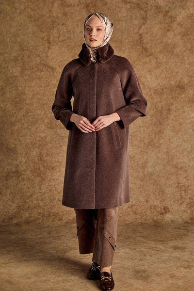 Setrms Kaşe Büyük Beden Kaban