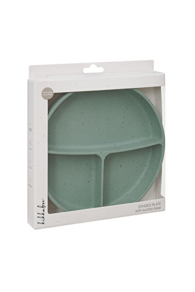 Kikka Boo Divided Plate with Suction Base for Babies 600 ml, Sage Green