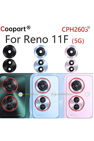 Asia OPPO Reno11 F 5G CPH2603 Arka Kamera Kapağı İçin Coopart Arka Kamera Cam Lensi Mavi