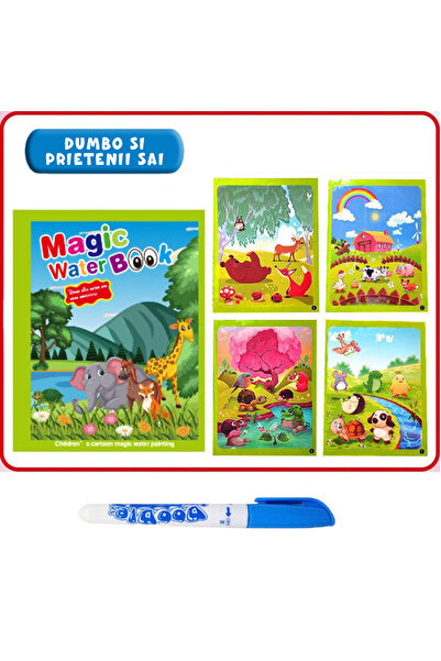 Pitikot Magic Book Pitikot® Water Coloring Book, Reusable, Dumbo and his friends