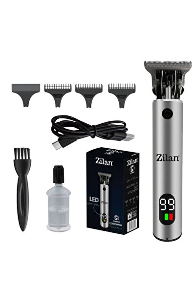 Zilan 5-in-1 Hair and Beard Trimmer ZLN 8580, digital display, USB, black