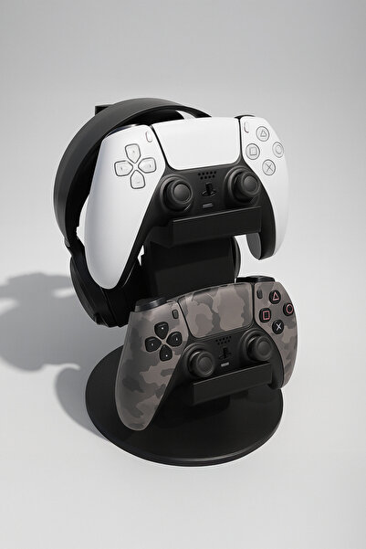 OEM PlayStation5 Controller and Headset Dual Holder, Organizer Stand, Black