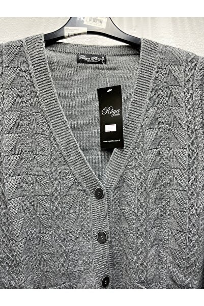 Rüya Hattuş Self-Patterned Mother's Jacket with Pockets