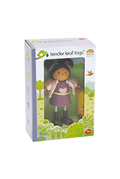 Tender Leaf Figurine din lemn - Ayana și Motanul Mic