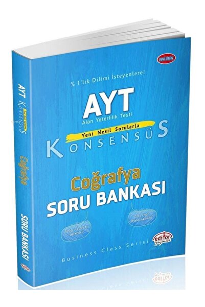 Editör Yayınevi Ayt Coğrafya Konsensüs Soru Bankası