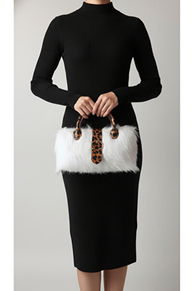 Talinhandmade Leopard Detailed Teddy Fur Bag – a Warm Touch with a Safari Vibe