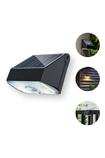 ummo UMMO outdoor LED solar lamp, 1000LM, 5-10m motion sensor, IP54 waterproof, large battery, black