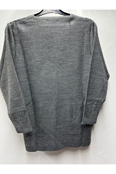 Rüya Hattuş Self-Patterned Mother's Jacket with Pockets