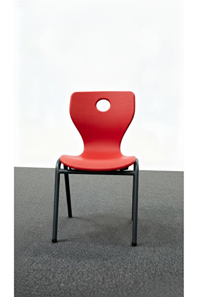 MESMOB Monoblok Sandalye | Çalışma Koltuğu - Okul Sandalyesi- KIRMIZI