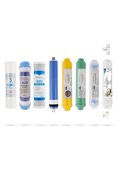 AQUAFLO Açık Kasa 8li Filtre Seti Gaclı Standart Membran