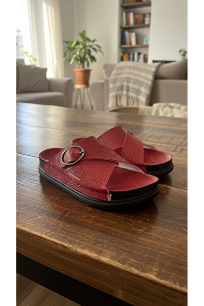 Hızlı Al Orthopedic Sole Buckle Slippers. Sewed Slippers Suitable for Daily and Indoor Use.