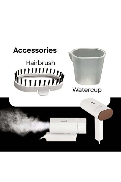 Sanford Portable Steam Iron for Clothes – 1300W – Foldable Handle + Built-in Brush – Sanford SF2902GS