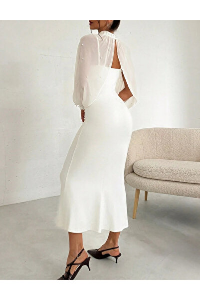 Sheya Shein maxi dress, white