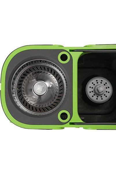 PRZYJACIELE Rotating Mop and Bucket Set 360 Turbo, 2 Microfiber Pads, 30 L, Telescopic 94-126 cm, Wheels, ABS, G