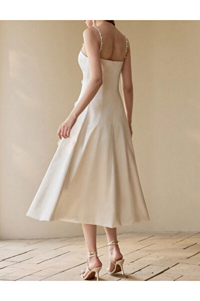 Sheya Shein MOTF midi dress, cream