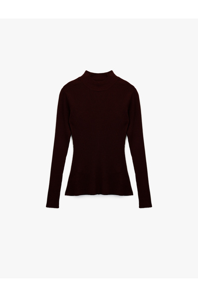 Koton X Melis Ağazat - Long Sleeve Mock Neck Knitwear Sweater