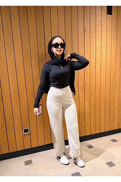 NOTCHTR Kadın Basic Polar Kumaş Yarım BalıkçI Yaka Body