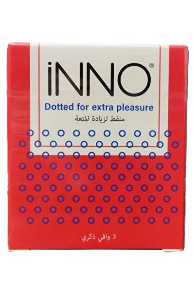Inno واقيات ذكرية منقط 3 قطع