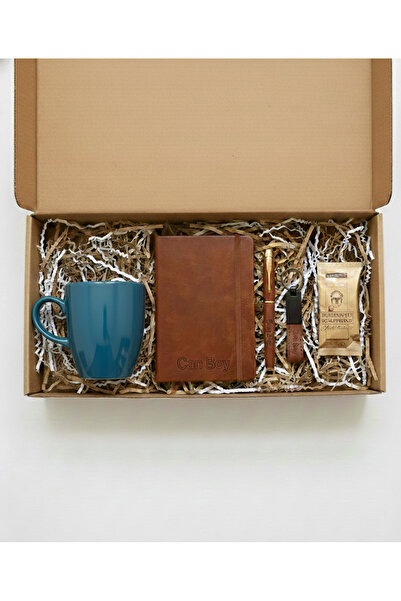 Hr Production Kişiye Özel Ajanda Büyük Hediye Seti|Deri Ajanda,Renkli Silindi...