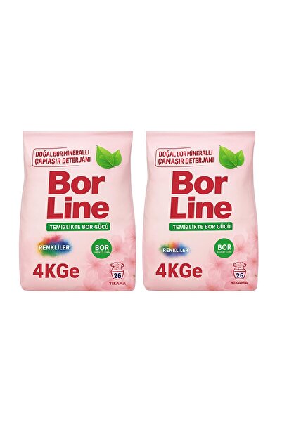 BORLINE BOR LİNE TOZ ÇAMAŞIR DETARJANI 4 KG*2 ADET