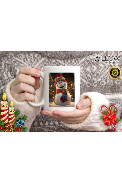 WİLLOW STORE كوب خزفي بتصميم عيد الميلاد، هدية عيد الميلاد، هدية مميزة 70