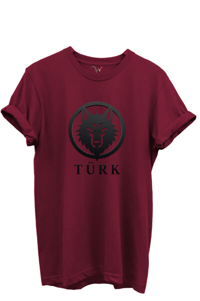 WİDİ Kurt and Turk Special Collection Series-3 Design Printed 100% Cotton T-Shirt