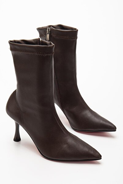 Fagi Dolce Brown Thin Heeled Women's Boots